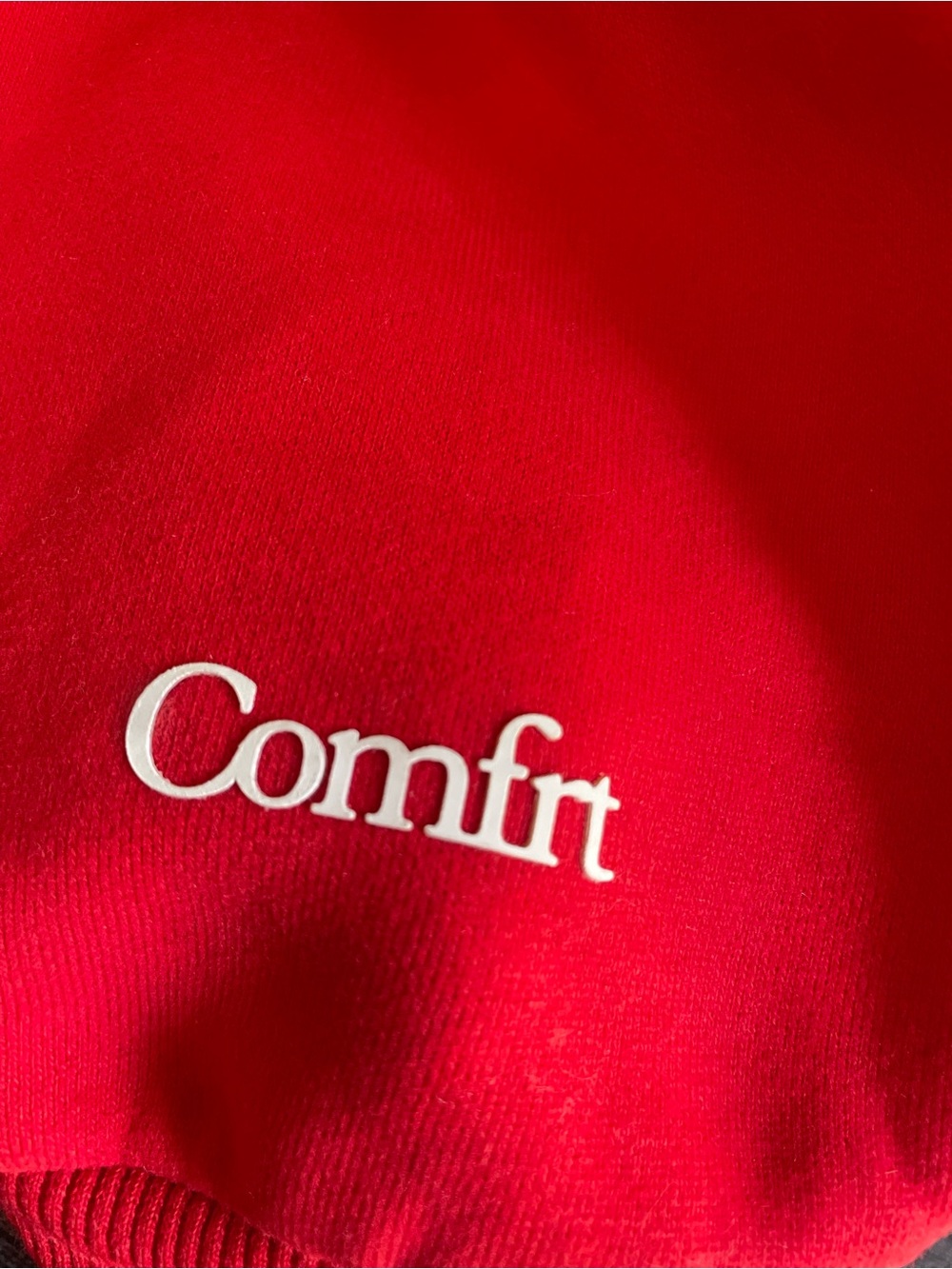 Red Graphic Hoodie with Positive Message  IF YOU KNOW YOU KNOW THE QUALITY - Picture 5 of 6